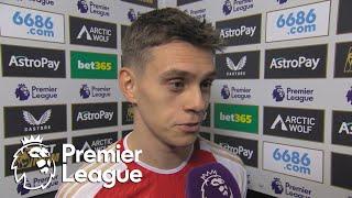 Leandro Trossard discusses Arsenal's response v. Wolves | Premier League | NBC Sports