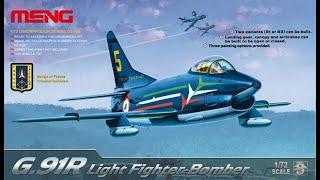 G.91R Light Fighter Bomber : 1/72 Scale : Meng Models : In Box Review