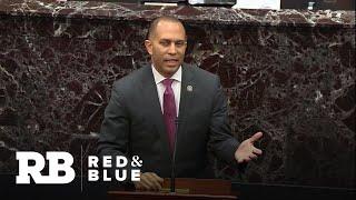 Representative Hakeem Jeffries quotes The Notorious B.I.G. during Senate impeachment trial