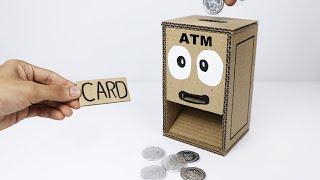 How to Make Mini ATM Machine Cardboard