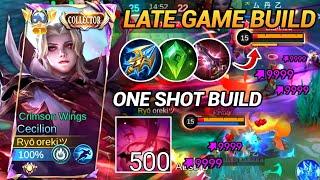 BEST ONE SHOT BUILD FOR CECILION 2024 | LATE GAME BUILD BRUTAL DAMAGE CECILION