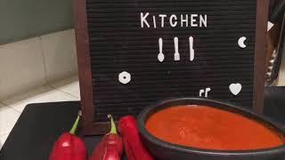 Como hacer salsa con Hatch chile  (English Subs)