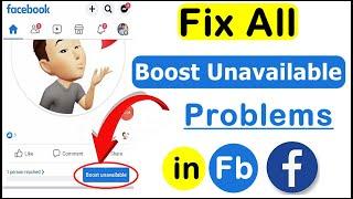 facebook boost unavailable solution 2024 | how to fix boost unavailable on facebook page in 2 Min