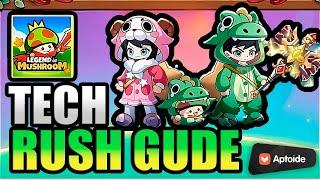 ▶️TECH RUSH! How to MAXIMIZE Your MINE OUTPUT | TECH UPGRADE GUIDE- Legend of Mushroom