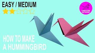 How to make a Hummingbird \\Origami Network 折り紙