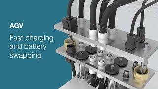 Fast charging and battery swapping on Automated Guided Vehicles