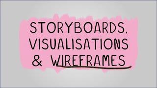 Storyboards, Visualisations & Wireframes - R093: Creative iMedia in the Media Industry