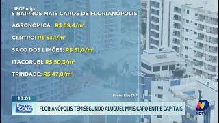 Custo de vida elevado: Florianópolis mantém segundo aluguel mais caro entre capitais do Brasil