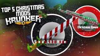 TOP 5 Krunker Christmas Mods (Insane Knives) | Krunker.io