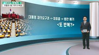 [여의도풍향계] 야당의 특검법 발의, 그리고 대통령의 거부권 행사 / 연합뉴스TV (YonhapnewsTV)