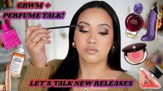 GRWM WHILE WE TALK ABOUT NEW PERFUME RELEASES! | MAKEUP & PERFUME TALK  AMY GLAM