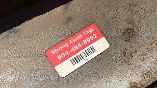 Permanent, Durable, Strong Asset Tags