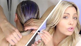 How To Do The Perfect Toning Shampoo Treatment on blonde hair