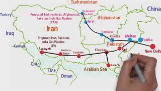 Proposed Gas Pipeline TAPI & IPI 2024/Gas Pipeline Project Map/TAPI & IPI Map 2024/World Map Series