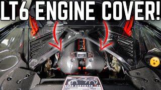 ALL NEW C8 Corvette Z06 CARBON FIBER engine cover for the LT6!