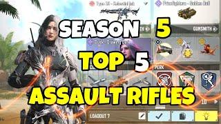 TOP 5 AR LOADOUTS in Season 5 of COD Mobile