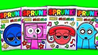 SPRUNKI Blind Bag Tele, Lily, Aqua, Jevin, Vineria | ASMR Phase 1vs2vs3vs4 squishy