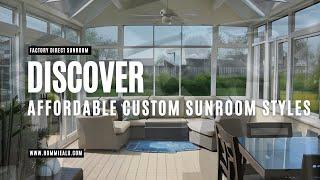 Discover Affordable Custom Sunroom Styles with Hommie - Your Factory Direct Sunroom Manufacturer