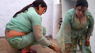 Sehan mein Jharo Lgya _ Desi Aunty Cleaning Vlog _ Village Life