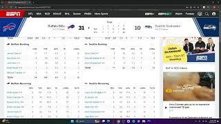 Buffalo Bills VS Seattle Seahawks BOX SCORE BREAKDOWN! | Regular Season Week 8 2024