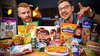 American Tries Classic German Snacks (ft. @EthanChlebowski)