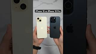 iPhone 15 vs iPhone 15 Pro Camera Comparison