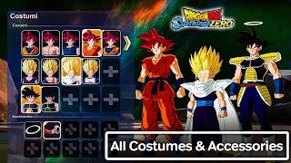 DRAGON BALL: Sparking! ZERO - All Types Of Character Customization & Outfits