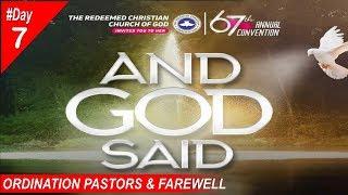 RCCG 2019 HOLY GHOST CONVENTION #Day7- Ordination & Farewell