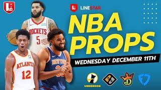 NBA Player Props 12/11 Underdog & PrizePicks | Best Bets NBA Wednesday December 11th