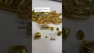 Getting paid in gold! #gold #22kgold #handmadejewelry #goldjewellery #24kgold #shorts #asmr