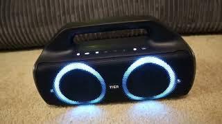 Bluetooth Speakers, YIER 80w Peak Portable Wireless Speaker Review, Good quality, great sound