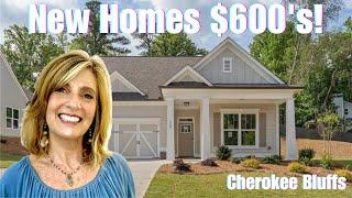  Tour New Woodstock GA Homes For Sale, Loren Homes Ellis Floor Plan at Cherokee Bluffs