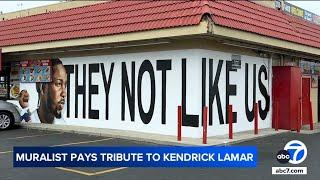 'Not Like Us' mural at iconic Compton's Tam's Burgers No. 21 honors Kendrick Lamar