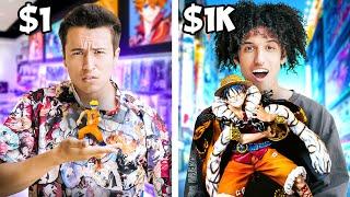 $1 vs $1000 Anime Figure