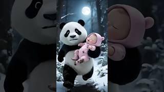 Brave Panda Saves Little Kid’s Life ️ #shortsfeed #shorts #panda #cartoon