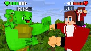 JJ vs Mikey Giant Titan Fight Battle - Maizen Minecraft Animation