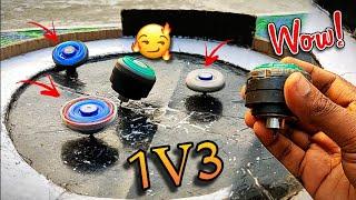 150g Heavy Metal And Magnetic Beyblade By Using Three Magnets (RIP Lion)