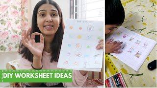 Worksheet Ideas for kids | Homeschooling 3 to 5 year old kids |