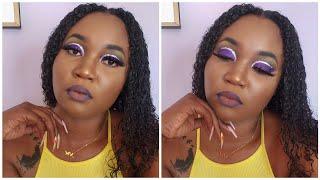 Bold Glam || Purple Cutcrease || Detailed Tutorial