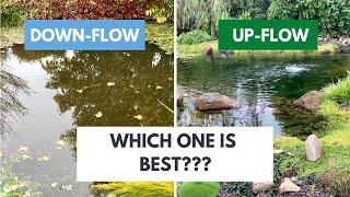 Up-flow bog filter vs down-flow bog filter