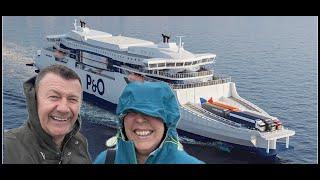 HORRENDOUS weather!  BRAND NEW P&O HYBRID ferry Liberté. Europe 2024 Episode 1 - Le Crotoy