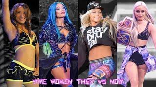 WWE Women Then Vs Now Entrances | Mr WWE Fan |