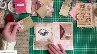 Work In Progress and Unboxing of YCS Vintage Orchid Melody Themed Subscription Box #journalsupplies