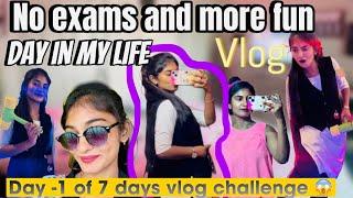 1 week VLOG CHALLENGE 🫣 | DAY~ 1 | normal DIML vlog OUTING WITH MY FRDS | #hinanbargale |