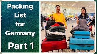 Packing List for Germany | Things to Bring and NOT to bring | Moving from India to Germany Guide