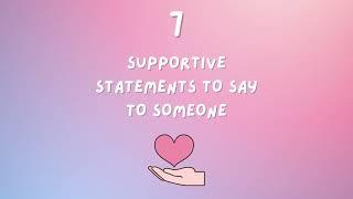 How to Be Emotionally Supportive ️