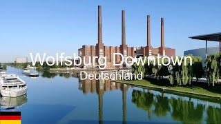 Wolfsburg walking in Downtown - August 2022 |4K UHD|