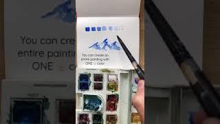 Watercolor Value Scale #art #watercolor #arttutorial #artist #watercolortutorial #howtopaint #short