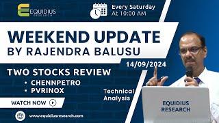 Weekend update by Rajendra Balusu. | Two stocks review. | Technical analysis.