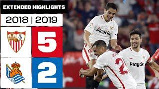 Sevilla FC vs Real Sociedad (5-2) | 2018/19 Season - Extended Highlights